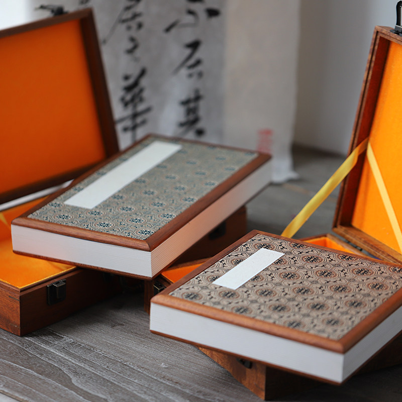 徽轩宣纸 实木镶边木盒空白生宣宣纸册页本写生用卡纸册页七分熟,文具电教/文化用品/商务用品,宣纸,淘宝优惠券,粉丝福利购,淘宝优惠卷
