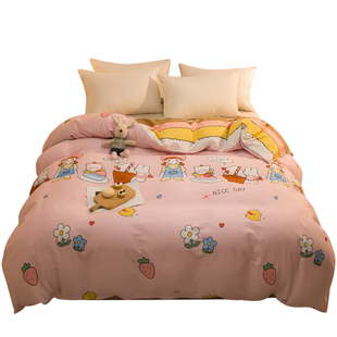 纯棉被套单件全棉被罩单人1.5米150x200被罩套1.8x2.0双人200x230