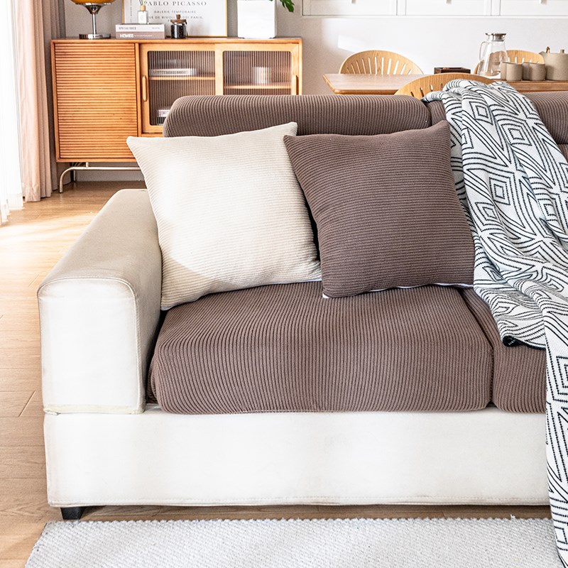 2024新款弹力沙发笠加厚灯芯绒沙发套罩全包万能防滑坐垫翻新套