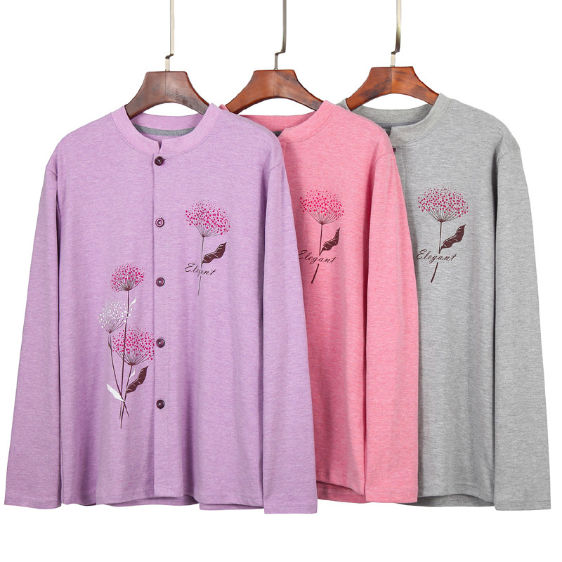 中老年女士棉毛开衫秋衣保暖上衣系扣长袖线衣衬衣对襟散口秋衣,女士内衣/男士内衣/家居服,保暖上装,淘宝优惠券,粉丝福利购,淘宝优惠卷