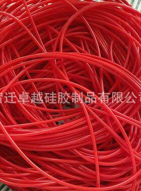 厂家现货引流管空心硅胶套管耐高温红色硅胶管净化器硅胶软管
