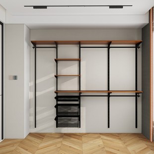 福倍斯开放式 砌墙柜子框架收纳置物架1.8米 衣帽间金属衣柜步入式