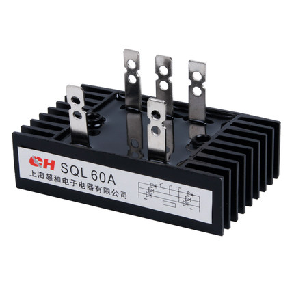 5脚 SQL40A/60A/80A/100A/150A 1600V三相桥式整流桥堆大功率模块
