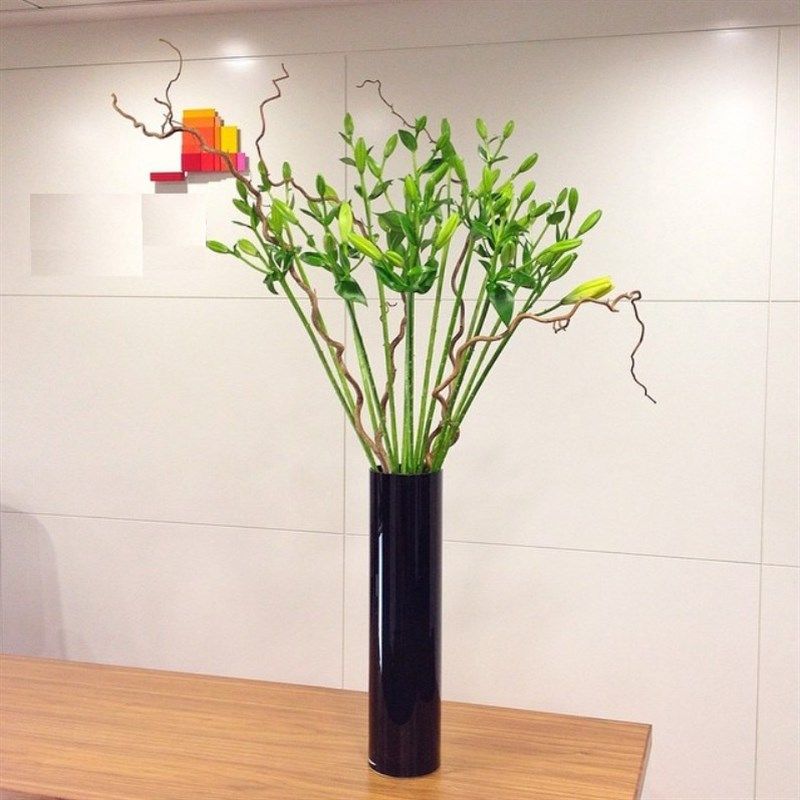 北欧黑白色玻璃花瓶水培鲜花婚庆路引酒店样板房简约软装饰摆件,家居饰品,花瓶,淘宝优惠券,粉丝福利购,淘宝优惠卷