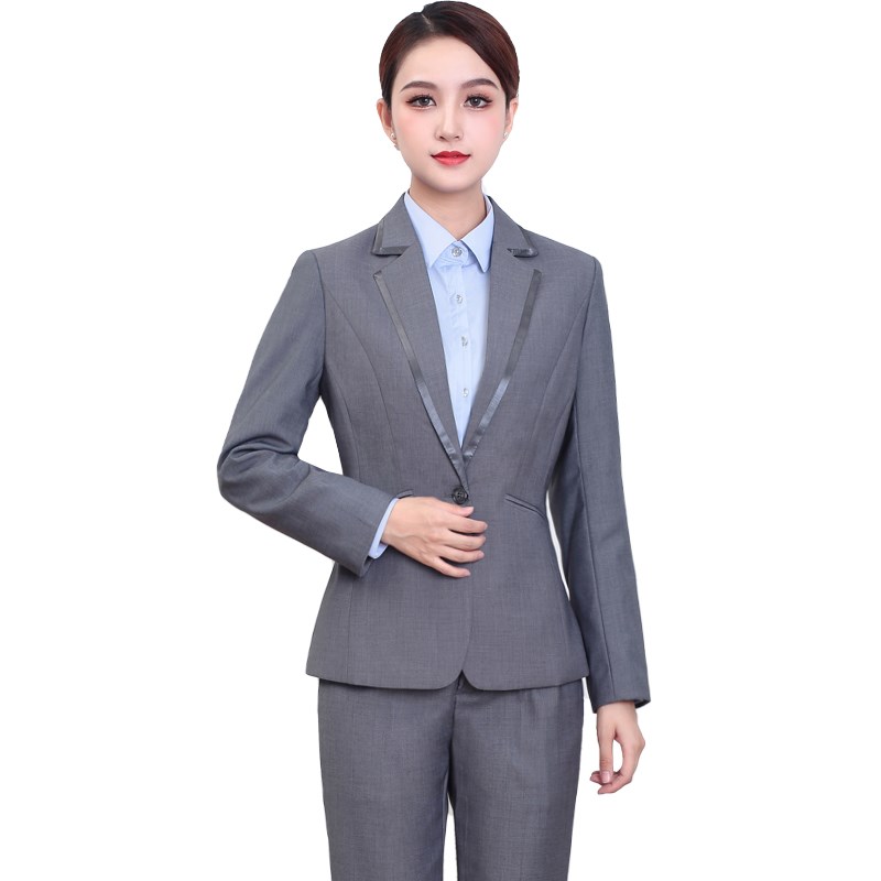 电信工作服女新款制服套装电信营业厅西服外套马甲衬衫裤子工服春