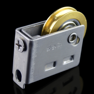 迪福德828型铝合金窗滑轮不锈钢老式 彩铝推拉门窗轮子滚珠轴铜轮