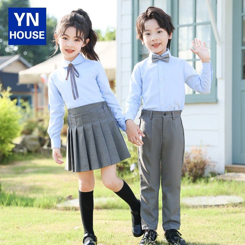 小学生六一合唱演出服诗歌朗诵班服儿童团体班服学院风表演服礼服