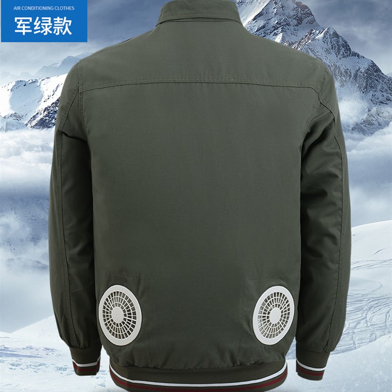 新品4风扇纯棉空调服单件衣服单衣上衣工地农用风扇服单衣风扇衫