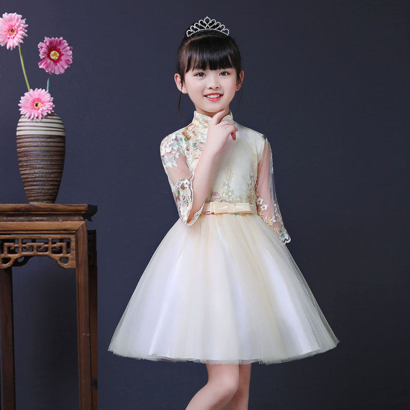 新款小女孩公主裙汉服演出服春夏装儿童晚礼服连衣裙女童背心旗袍,童装/婴儿装/亲子装,连衣裙,淘宝优惠券,粉丝福利购,淘宝优惠卷