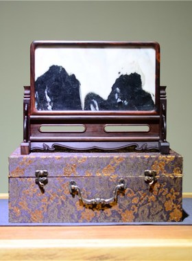 【孤品】《大理石台屏》二六 砚屏 插屏 观赏石 文房石