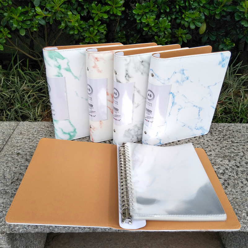 A5文件夹学生装生字卡夹20孔活页夹多层插页袋票据收据单据收纳夹