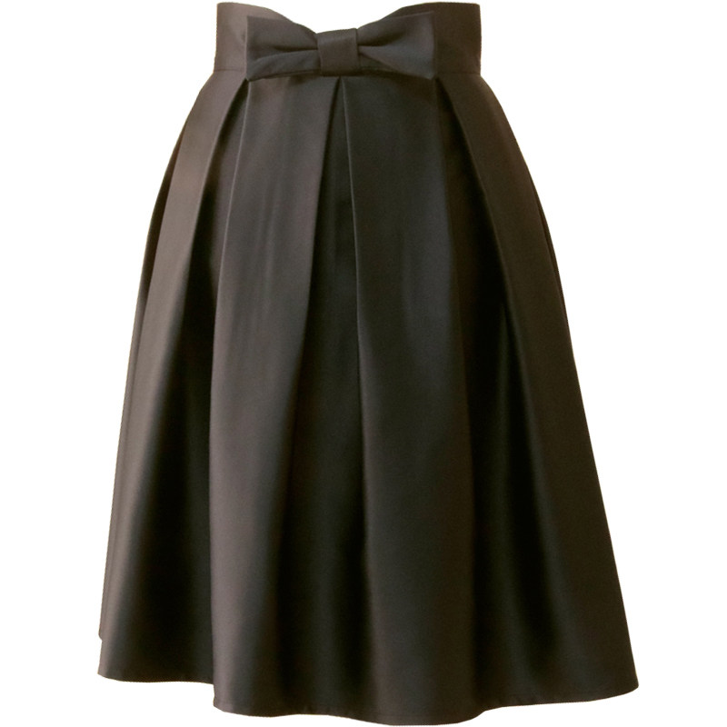 早春新款复古高腰蝴蝶结百褶裙半身蓬蓬裙中裙,女装/女士精品,半身裙,淘宝优惠券,粉丝福利购,淘宝优惠卷