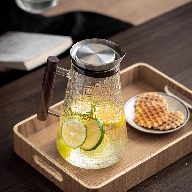 U Mi LIVING窗明  茶壶凉水壶家用大容量耐高温玻璃杯加厚耐热,餐饮具,冷水壶,淘宝优惠券,粉丝福利购,淘宝优惠卷