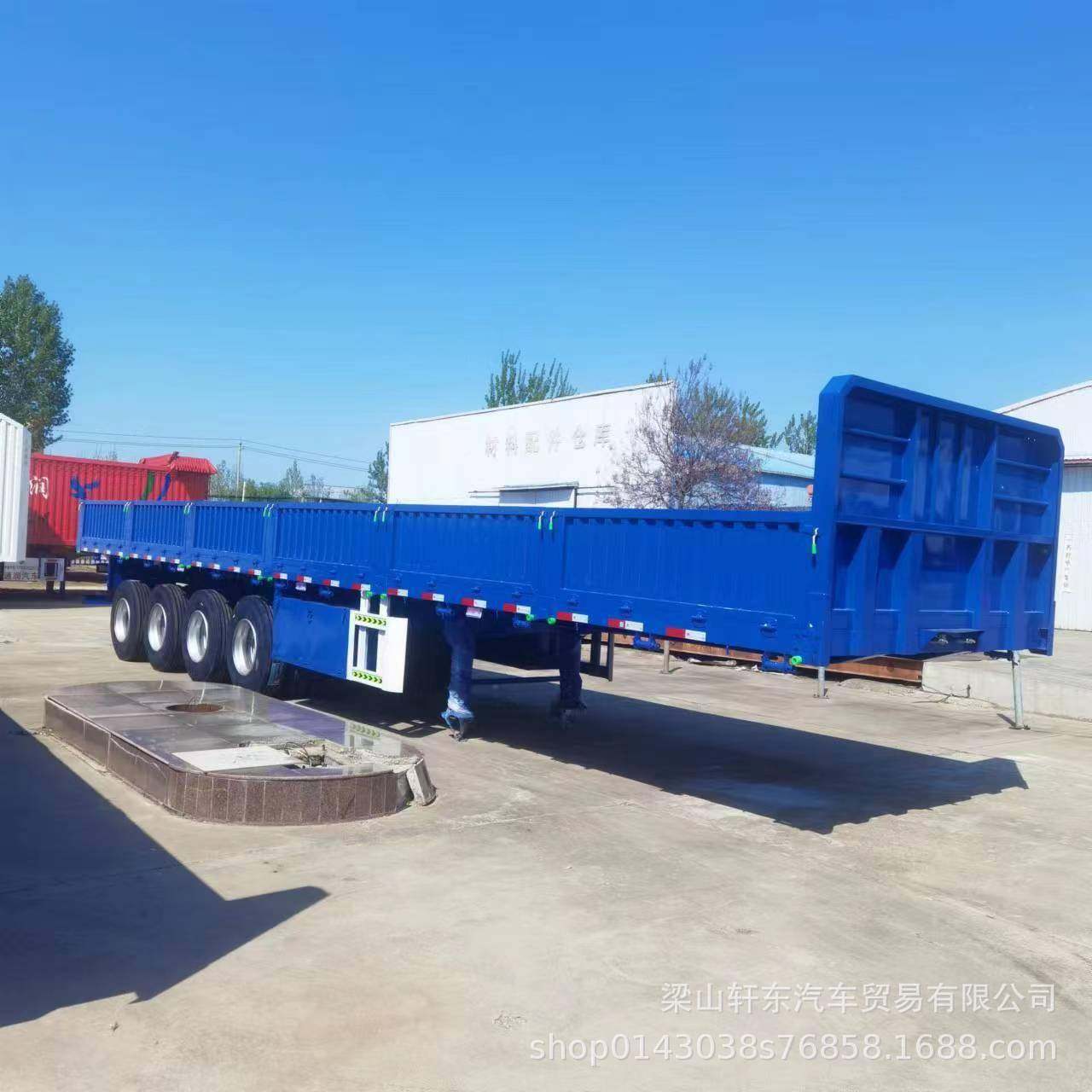 大件运输车勾机板厂家四线八桥重型低平板米平板半挂车用货车,农机/农具/农膜,农用运输车辆,淘宝优惠券,粉丝福利购,淘宝优惠卷