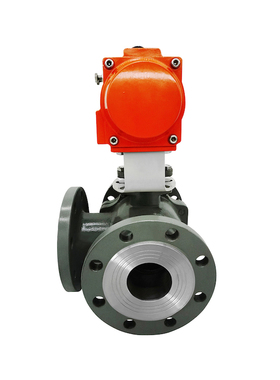 Q644F-16C铸钢25气动32三通40法兰50球阀L/T型转向阀65分流阀DN80