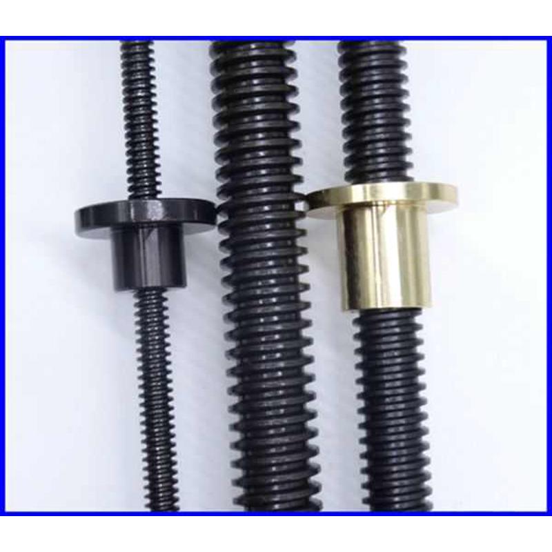 T24*4T40*6梯形丝杆 正牙粗牙丝杠 梯形螺Q母 精密螺杆正反牙丝