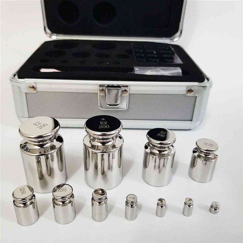 E2等级砝码套装 1mg-100g200g500g316L无磁不锈钢天平校准用砝码