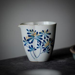 纯手绘桂花葫芦公道杯陶瓷家用复古分茶器功夫茶具茶海公平杯匀杯