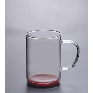喝水杯茶水分离杯办公室过滤耐热玻璃绿茶家用木底泡茶男女大容量
