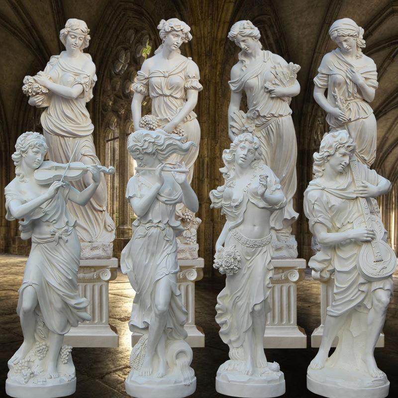 大型玻璃钢音乐人雕塑四季女神天使雕像酒吧餐厅花园迎宾装饰摆件,橡塑材料及制品,工业陶瓷,淘宝优惠券,粉丝福利购,淘宝优惠卷