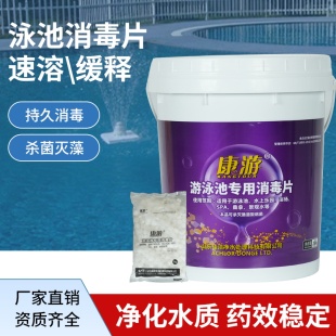 游泳池消毒片氯片消毒剂水质消毒粉游泳馆水世界清洁水处理