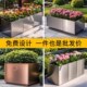 户外不锈钢铁艺花箱售楼部花坛可移动隔断庭院围栏花槽组合定制