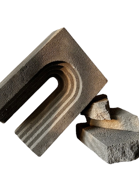 石灰石几何体拱门装饰摆