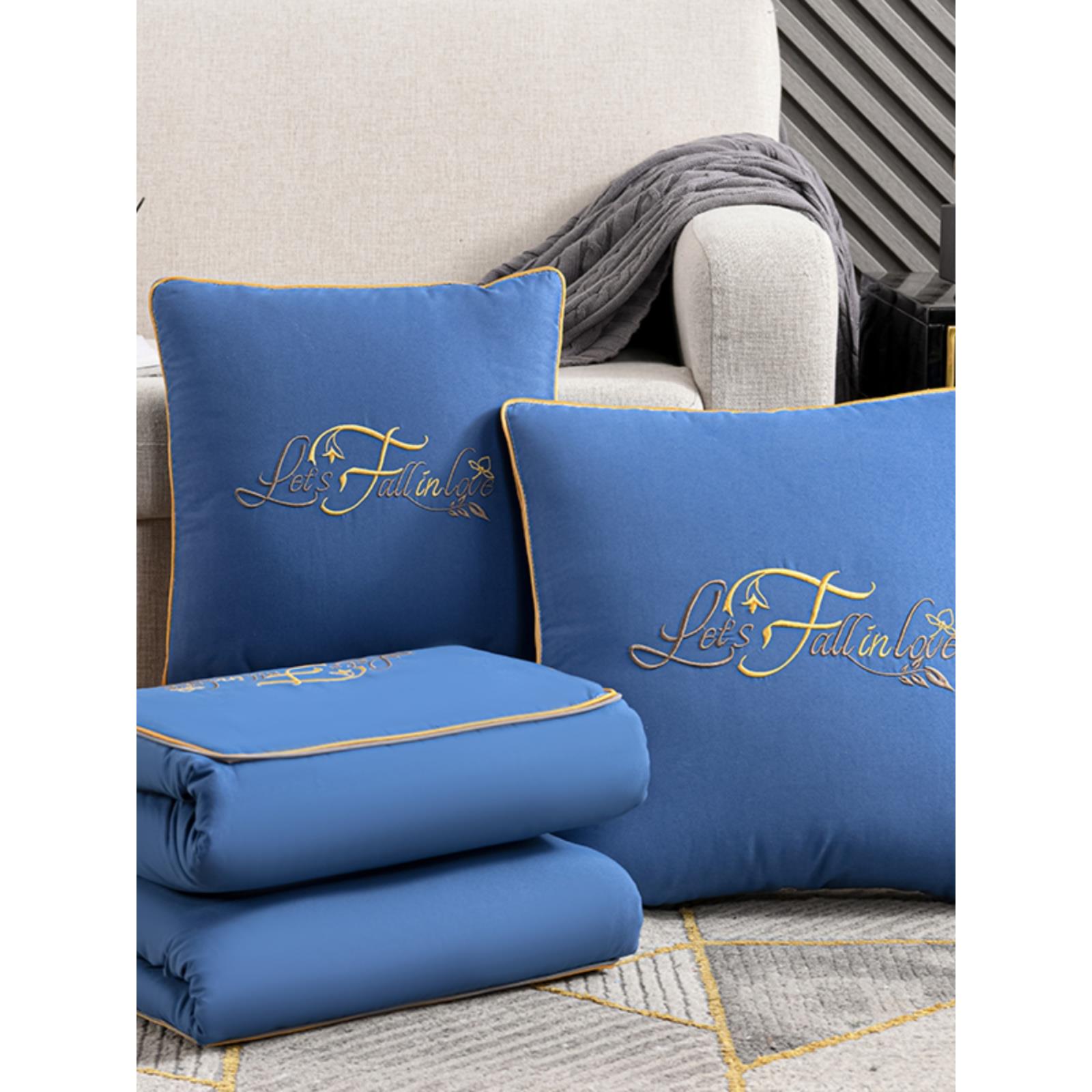 车载抱枕被子两用多功能靠垫被沙发靠枕可折叠午睡空调夏凉枕头被