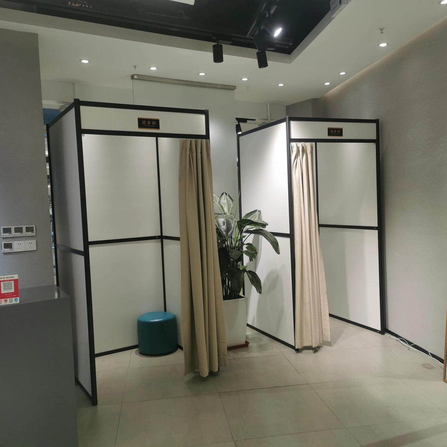商场快闪展架服装店移动试衣间临时搭建可拆卸房间隔断化妆更衣室