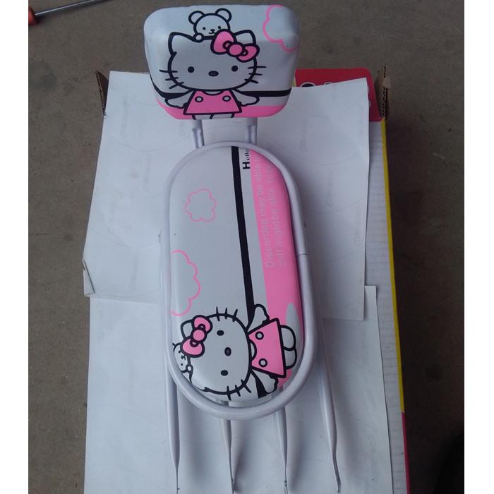 儿童自行车后座架 14寸公主车登山车通用后尾架带靠背卡通后货架