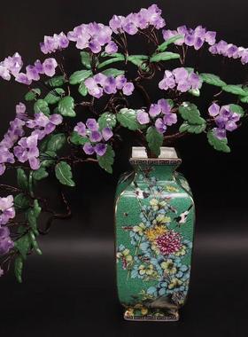 紫水晶发财树黄水晶摇钱树家居摆件客厅玄关酒柜店铺开业乔迁送礼