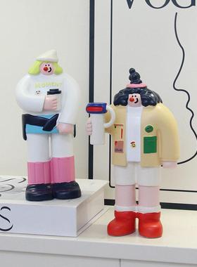 ins面 面包人摆件蛋糕店烘焙房摆设咖啡馆吧台人物装饰品开 业送