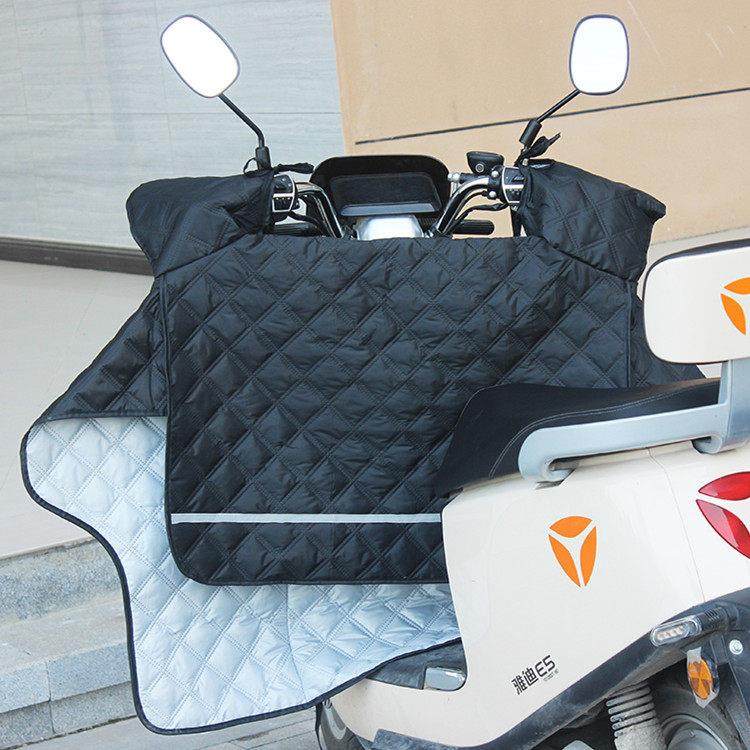 电动车挡风被夏季防晒罩薄款防水电瓶机车电动自行车遮阳防风防雨