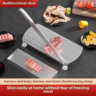 切肉机家用多功能不锈钢切排骨切片铡刀切冻肉斩骨砍骨切药材切片