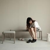 梵几钟 钟锤凳实木入户换鞋 凳床尾凳子门口家用化妆长板凳餐椅