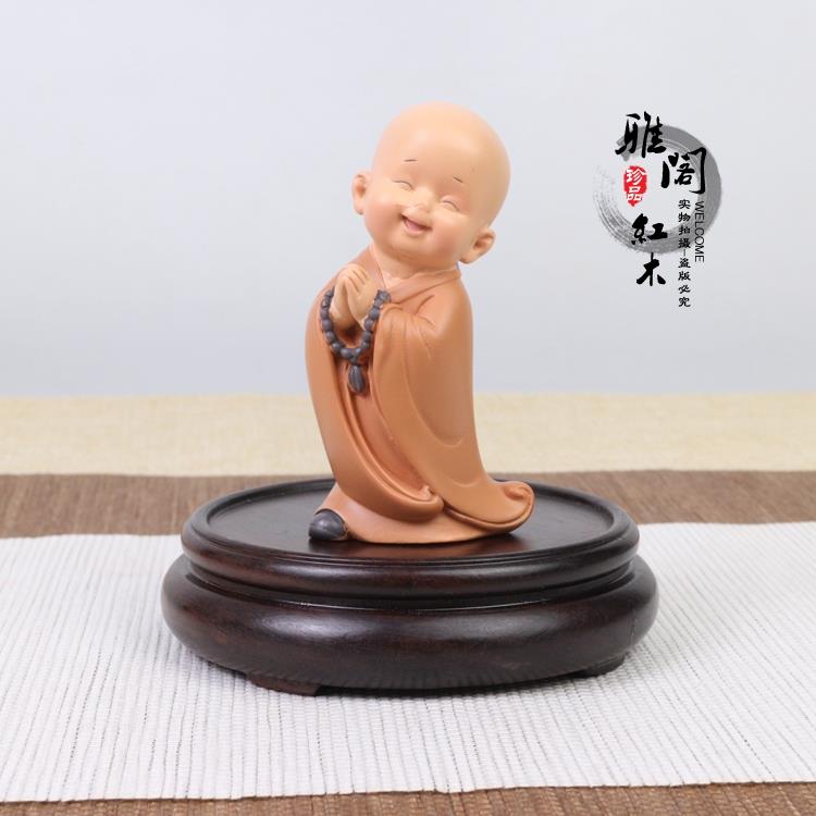 实木工艺品饰品花瓶瓷器古董紫砂锅香炉葫芦石全木圆底乌木垫