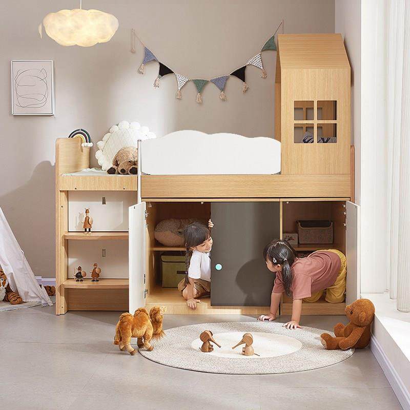 儿童床半高床小户型单人床男女孩上床下柜带学习桌床衣柜床树屋床,住宅家具,儿童床/儿童抽拉床,淘宝优惠券,粉丝福利购,淘宝优惠卷
