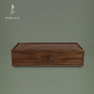 多少 闲云组合柜 短 实木黑胡桃简约抽屉式收纳储物柜子五斗柜