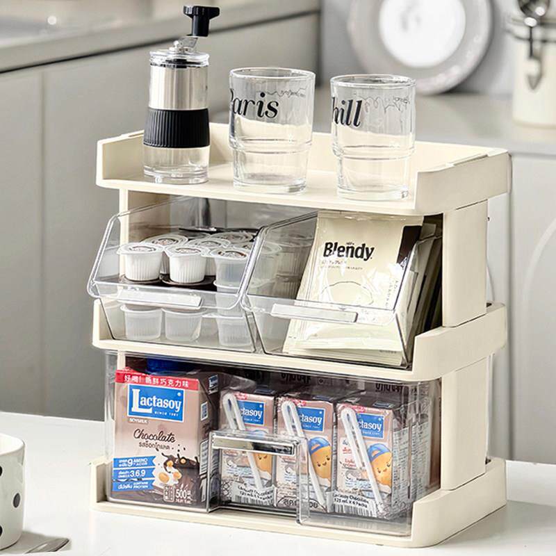 茶包收纳盒桌面胶囊咖啡茶叶整理茶水间办公室吧台餐桌零食置物架