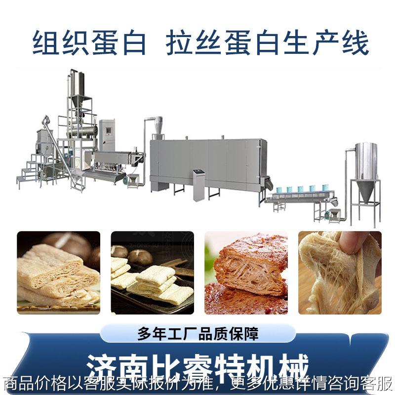 植物蛋白生产线拉丝蛋白生产加工设备豆组织蛋白膨化机全自动
