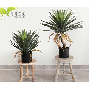 仿真室内装饰盆栽绿植 凤尾龙血丝兰植物摆件盆景落地家居布置