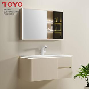 TOYO统用全套浴室柜组合轻奢家用陶瓷一体挂墙卫生间洗手盆洗脸盆