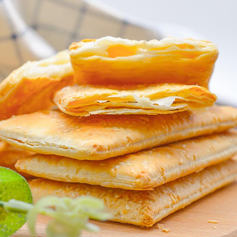 海玉缸炉饼2kg早餐饼干 乾整箱零食香酥千层薄脆饼山西特产糕点小