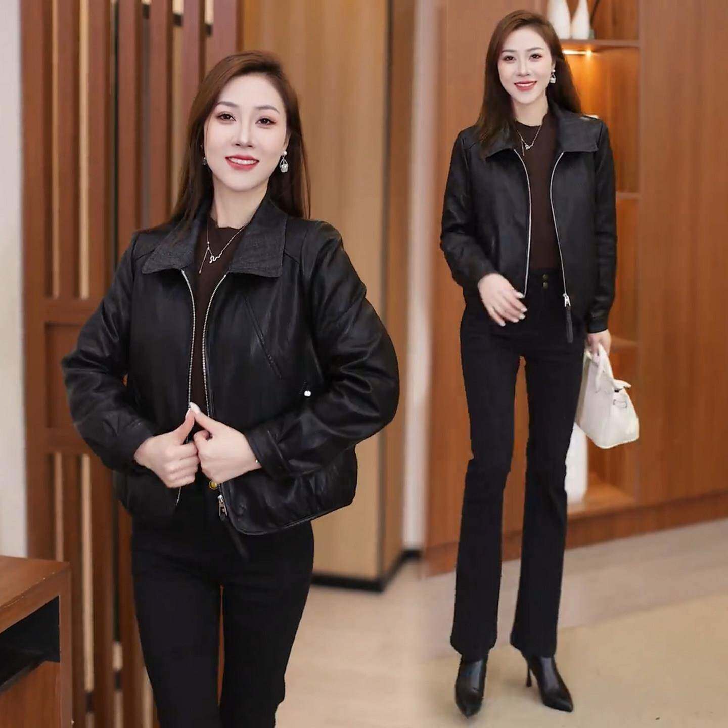 极速时尚加棉短款皮衣外套女2026秋冬新款时髦洋气保暖PU皮夹克上