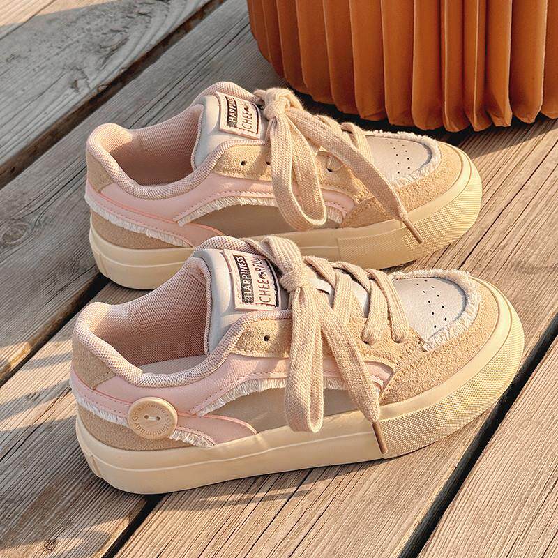 推荐小白鞋女2026春款新款韩系百搭鞋子ins潮百搭小众不撞款厚底