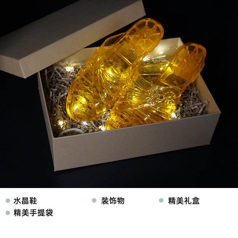 推荐送闺蜜恶搞水晶凉拖鞋女夏外穿防滑塑料居家本命年室内拖鞋老