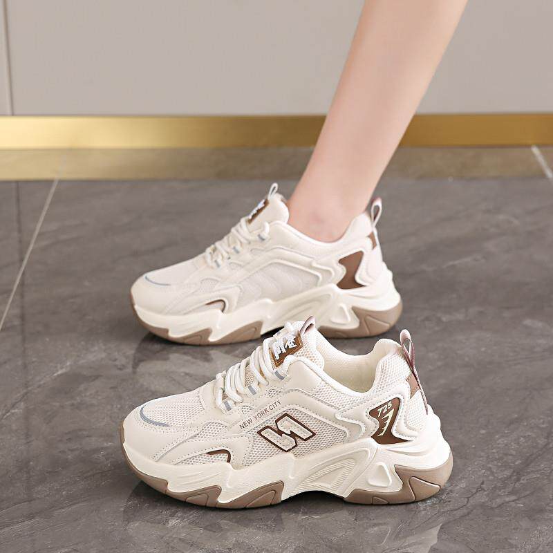 推荐2026新款今年流行爆款老爹鞋女款春季厚底百搭跑步增高休闲运