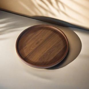 推荐水果盘点心餐盘简约风格茶点盘高级茶店托盘椭圆形竹质托盘