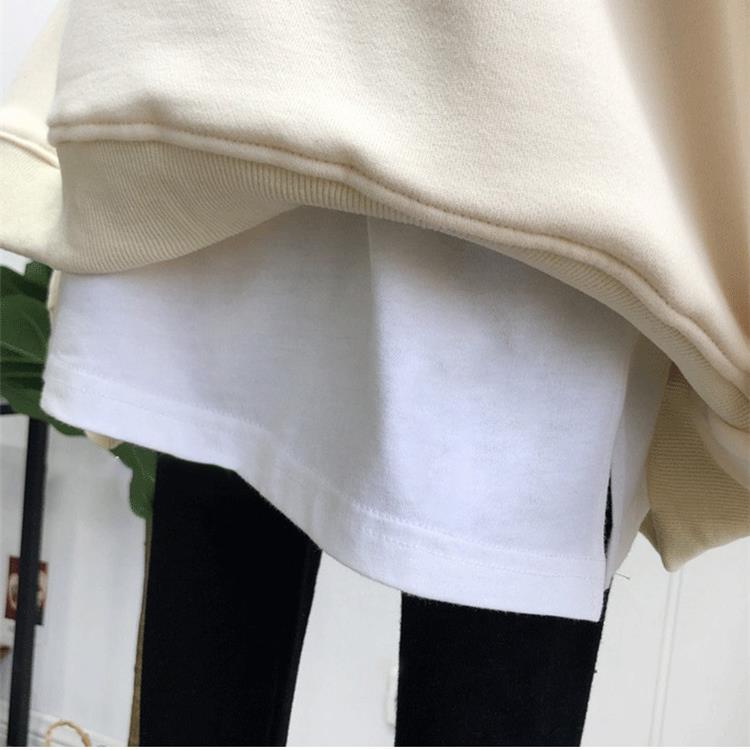 极速卫衣打底神器女秋冬内搭叠穿露白边屁帘子下摆半身裙遮屁股小