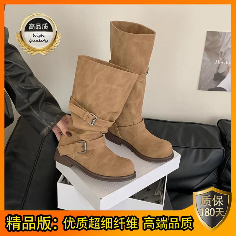 推荐复古西部牛仔靴女2026